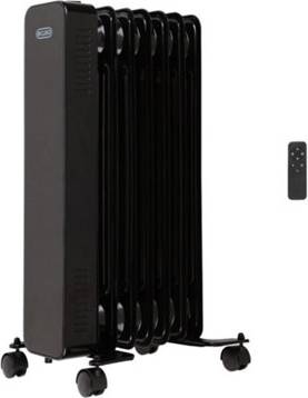 Wifi oil filled radiator Black 1500W Uk Plug In Oil Filled Smart Wifi Radiator