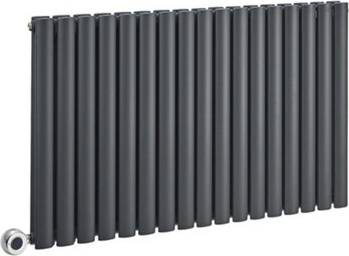 Anthracite Double Oval Panel Wifi Radiator
