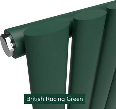 Lux Heat Oval Coloured Vertical Radiator