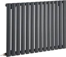 Anthracite Single Oval Panel Wifi Radiator