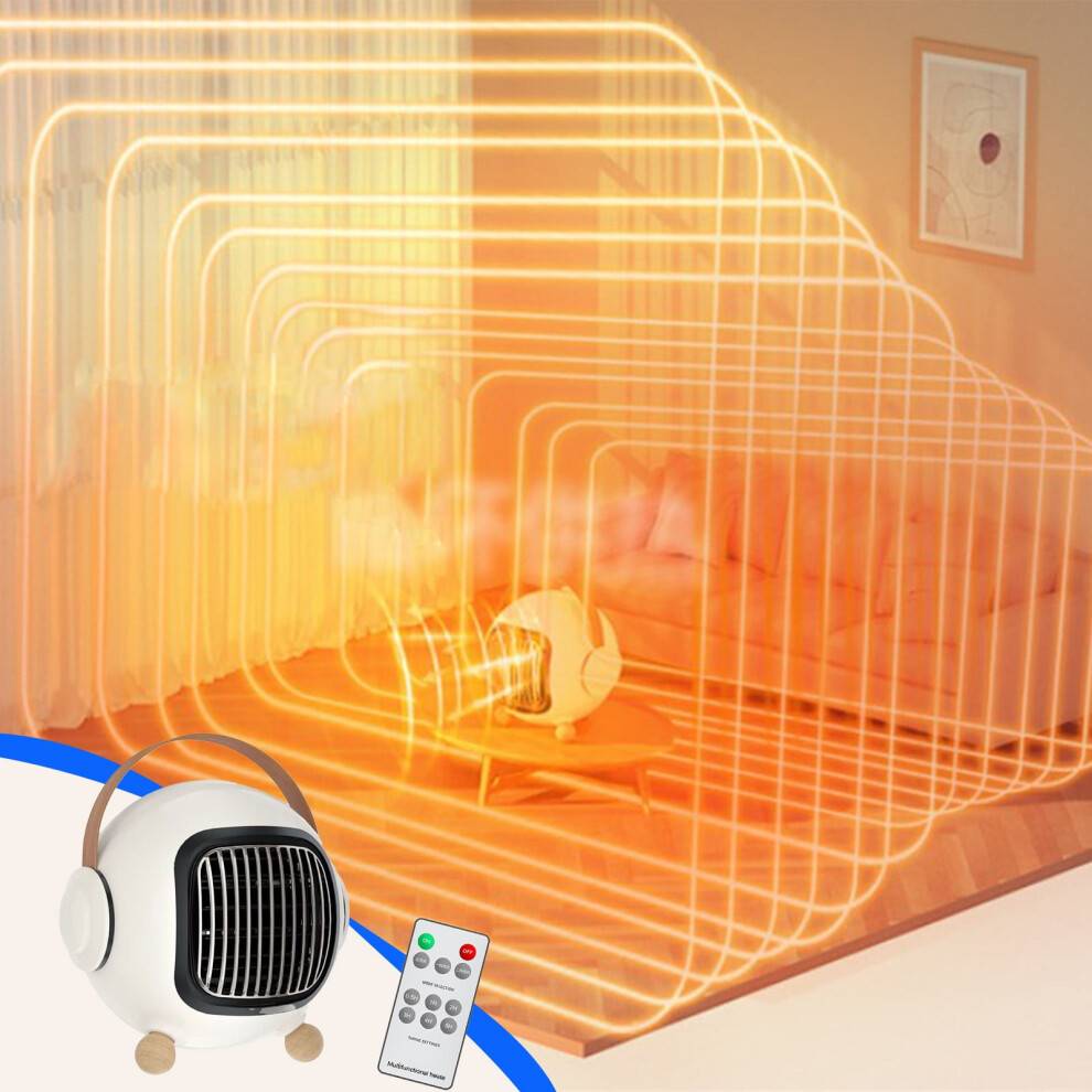 Desktop Space Heater With Remote Control