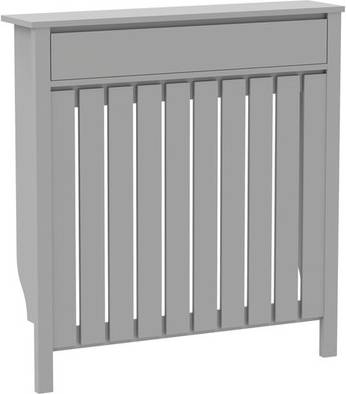 Homcom Radiator Cover With Drawer And Vertical Slats