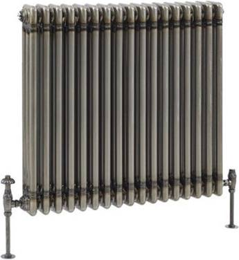 Raw Metal Horizontal Cast Iron Radiator