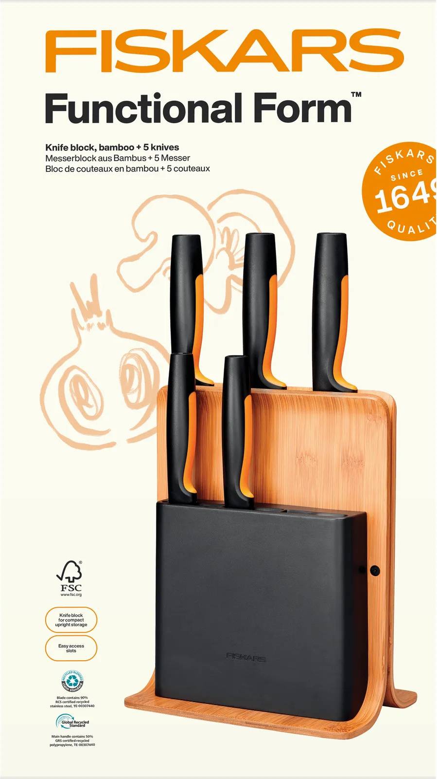 Fiskars Functional Form Messer Set 6 Teile