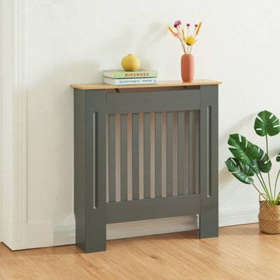 Modern Radiator Cover Wall Cabinet Grey