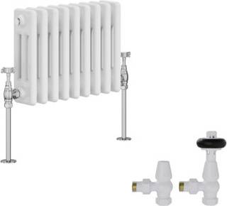 White Traditional 3 Column Radiator