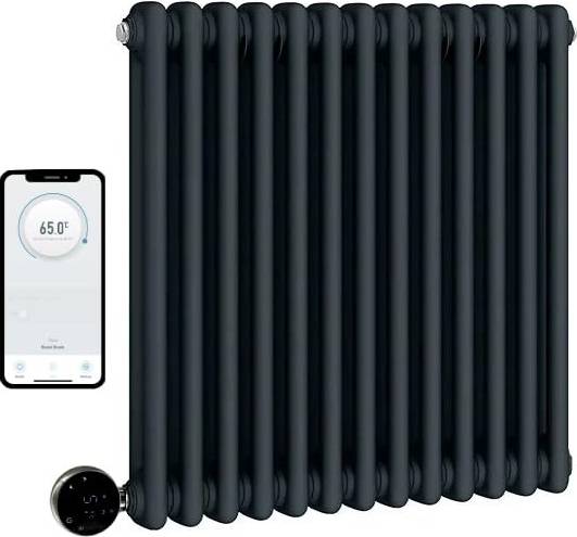 Electric column radiator Wifi Electric Column Anthracite Radiator