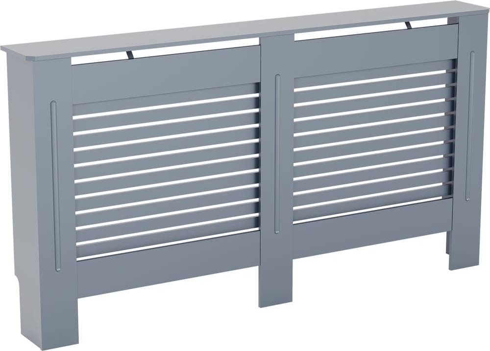 Grey radiator covers Vida Designs Milton Grey Radiator Cover Large