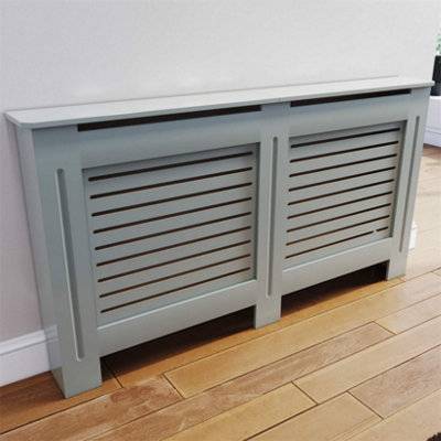 Grey Horizontal Radiator Cover