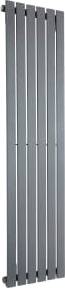 K-RAD Grey Boston Double Panel Vertical Designer Radiator