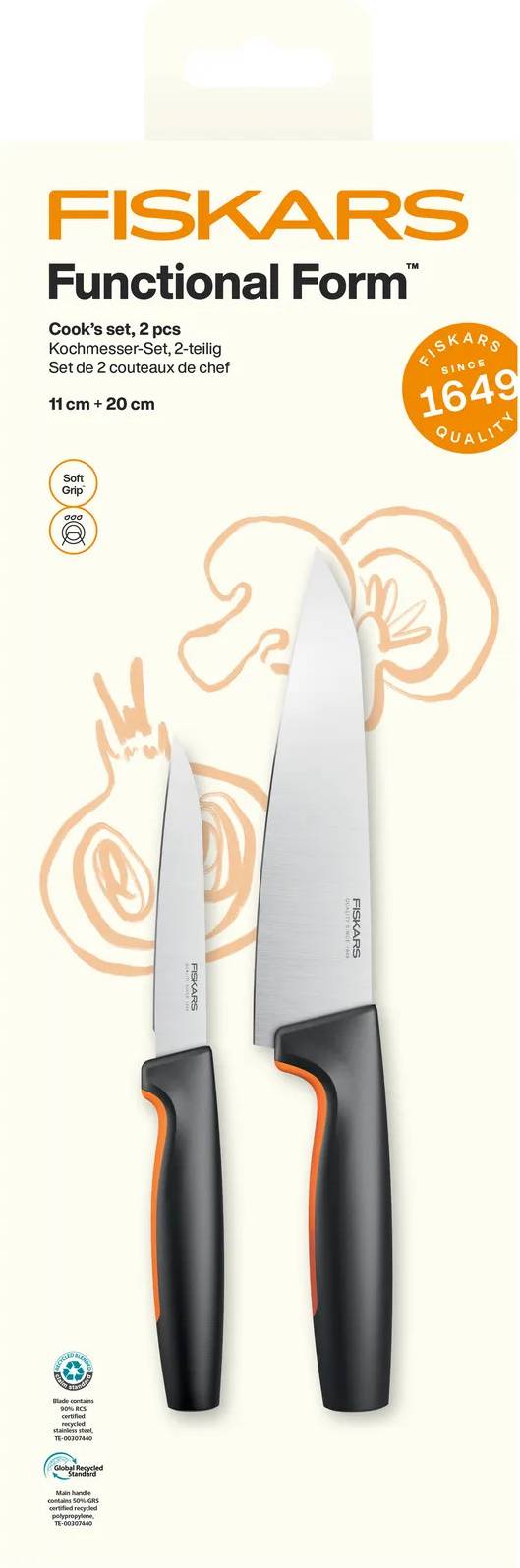 Fiskars Functional Form Chef's Knife Set