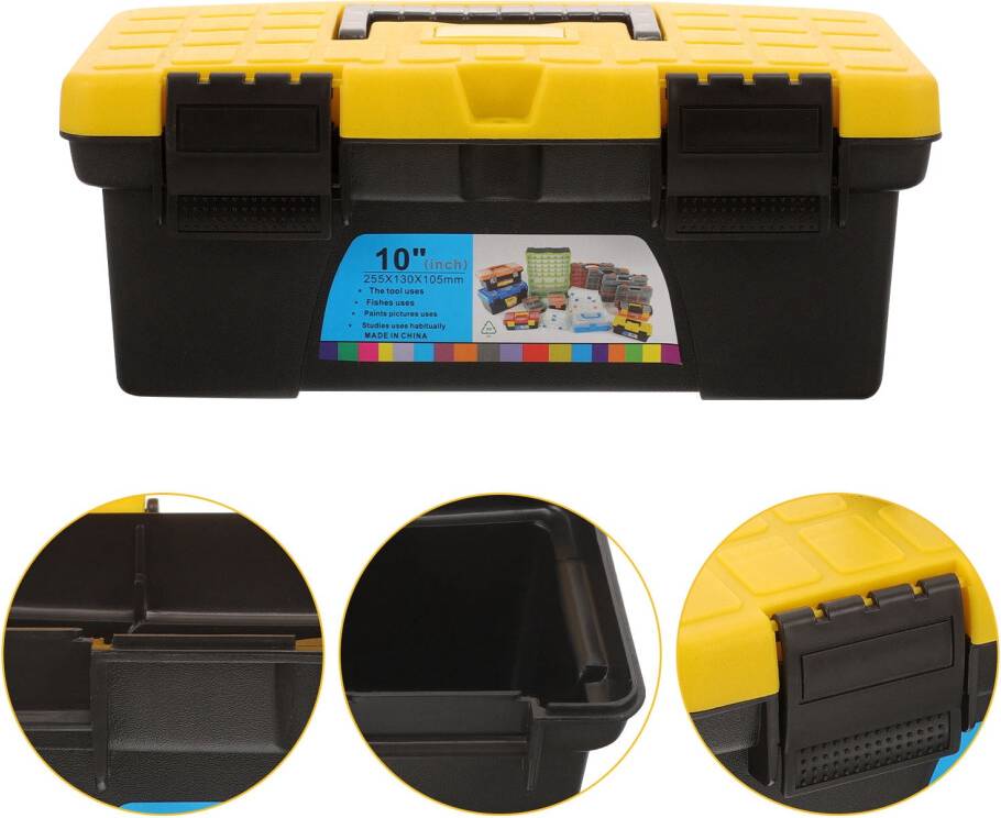 Portable Plastic Tool Storage Box