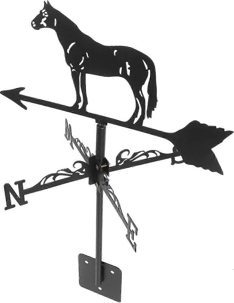 Iron Weather Vane Durable Wind Direction Indicator