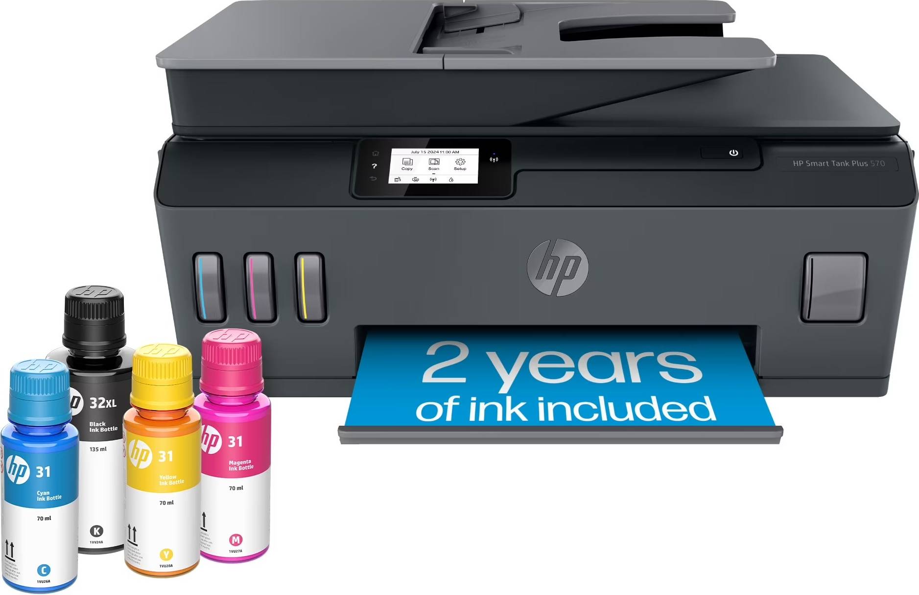 Tank printer HP Smart Tank Plus 570 Wireless Ink Printer