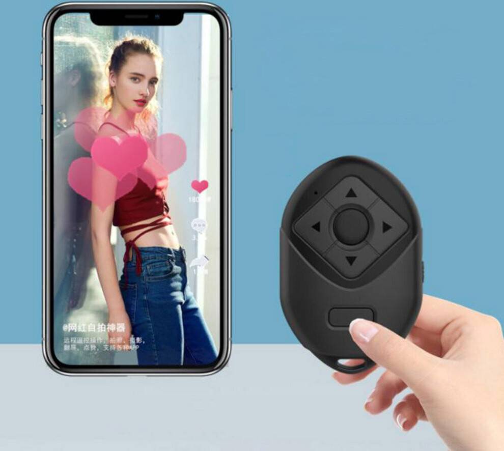 Bluetooth Remote Controller Wireless Photo Controller Self Timer Button for iPhone 13 Pro Max
