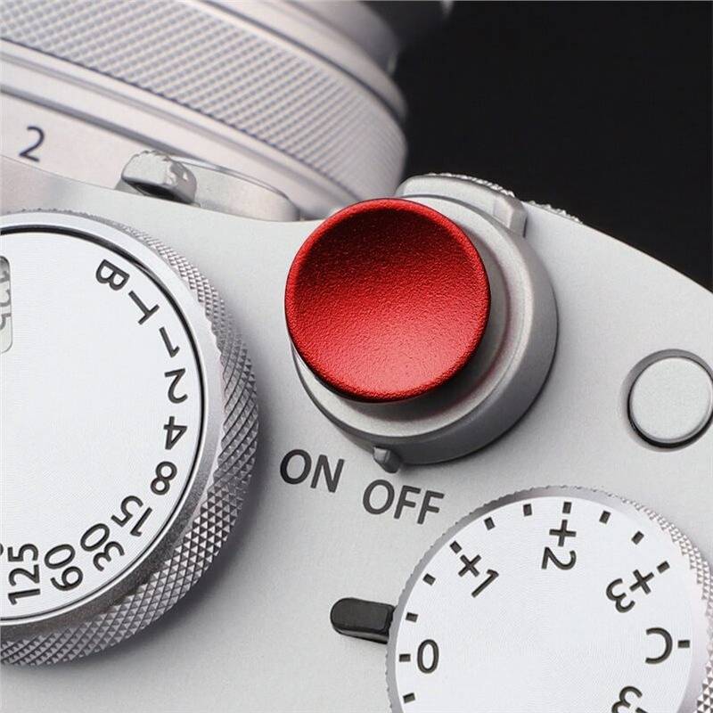 Red Concave Camera Shutter Release Button