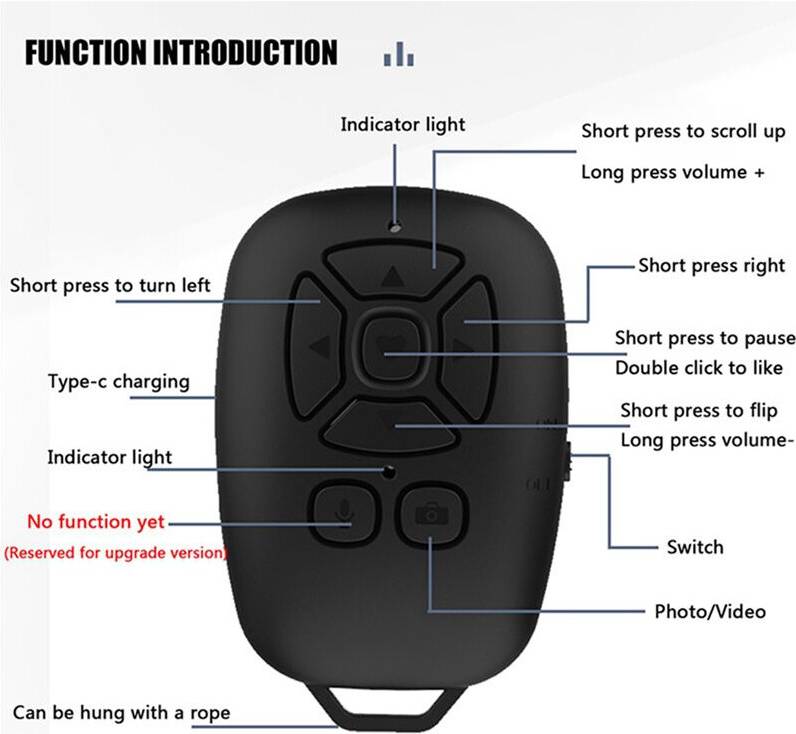 5X Remote Control Selfie Camera