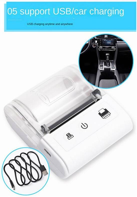 Typecat Wireless Mini Thermal Printer Bluetooth Receipt