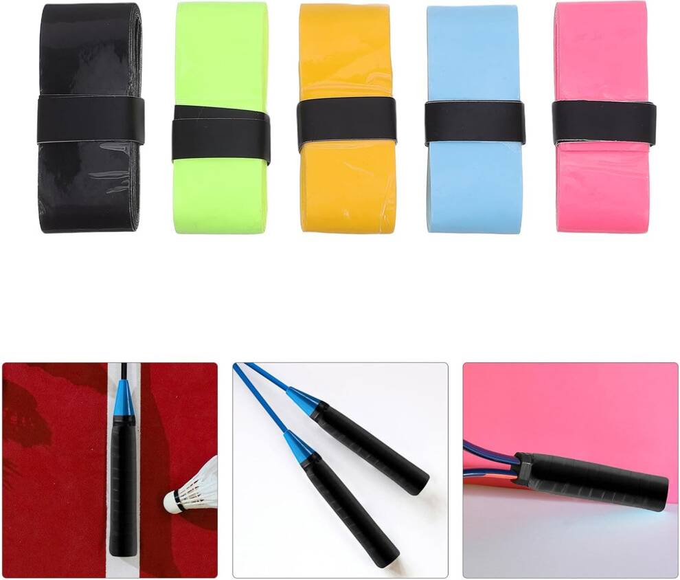 HKHBJS Lightweight Thin Racket Handle Grip Tape 10pcs