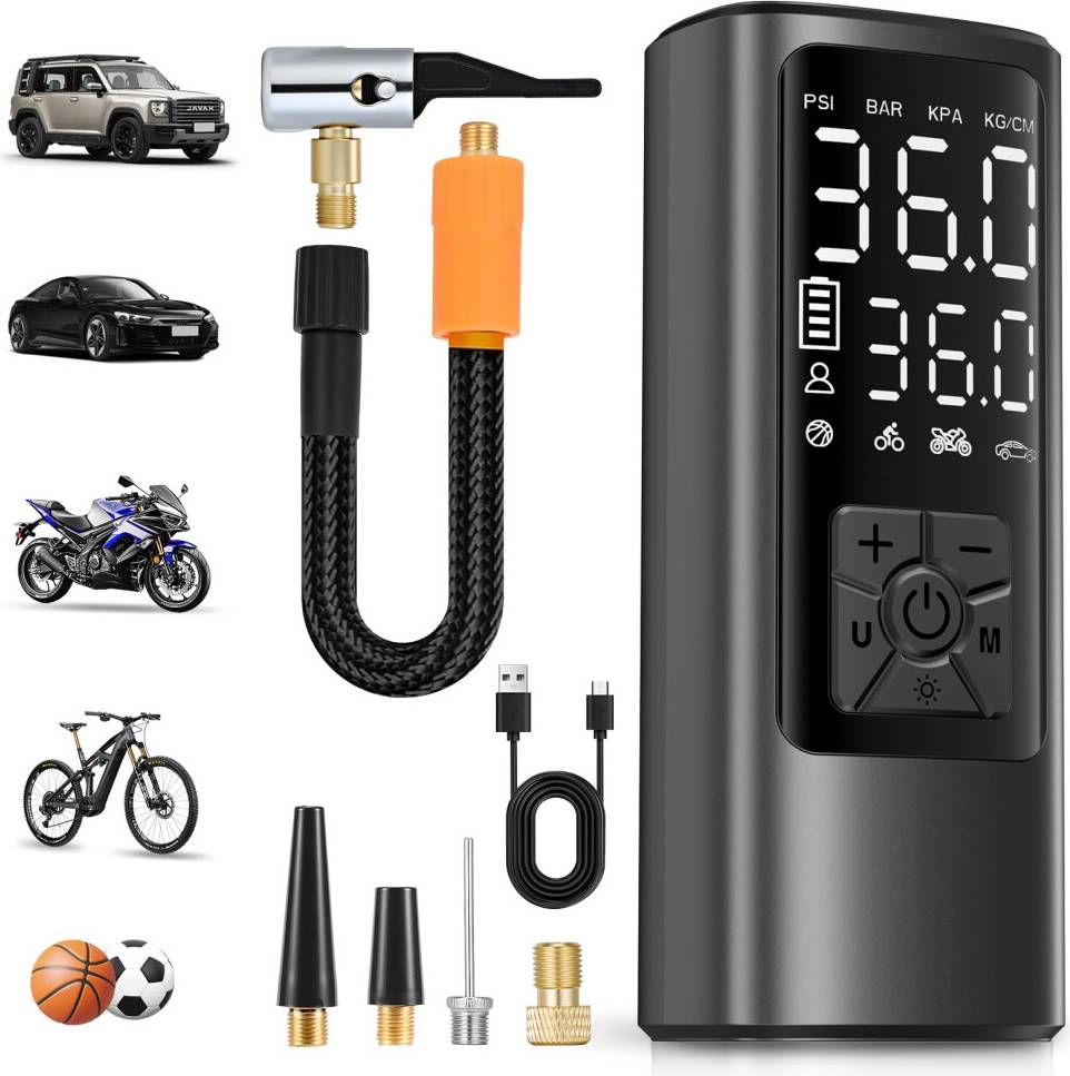Tyre Inflator Portable Air Compressor