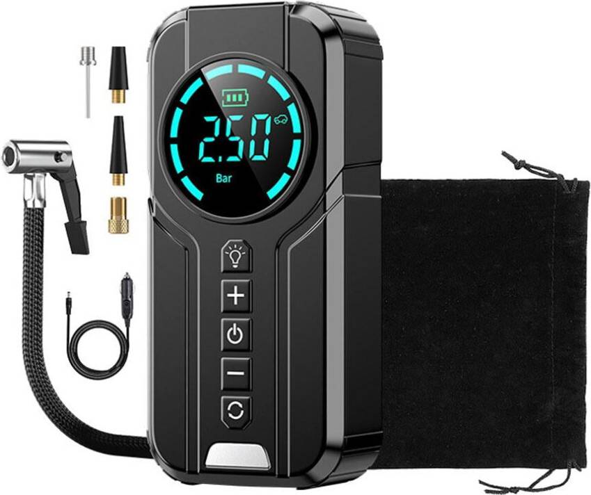 12V Portable Tire Inflator Digital Display