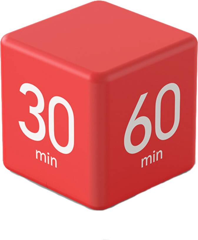 Digital Clock Timer Alarm Block White