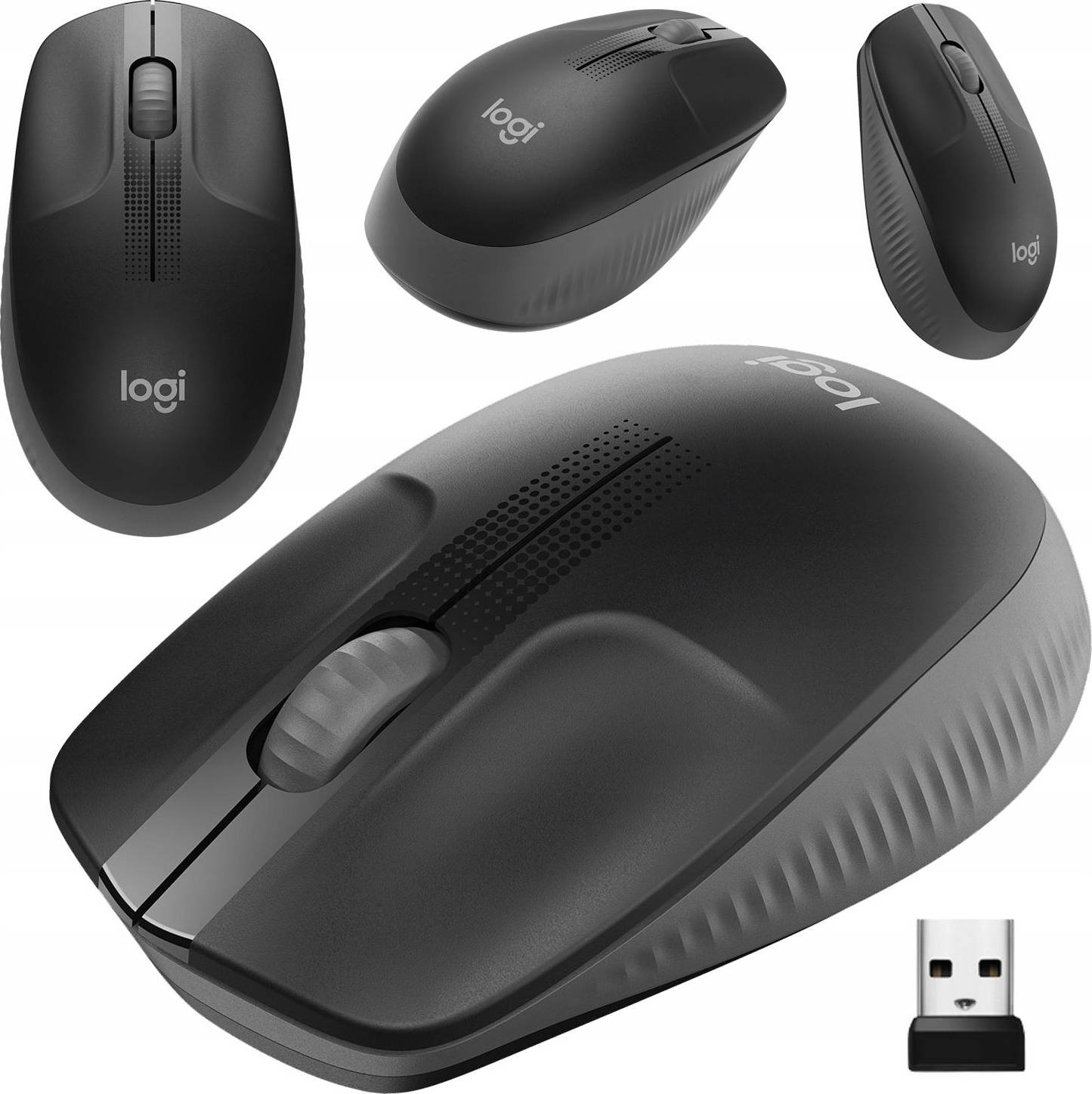 Logitech M190 Wireless Maus Graphit