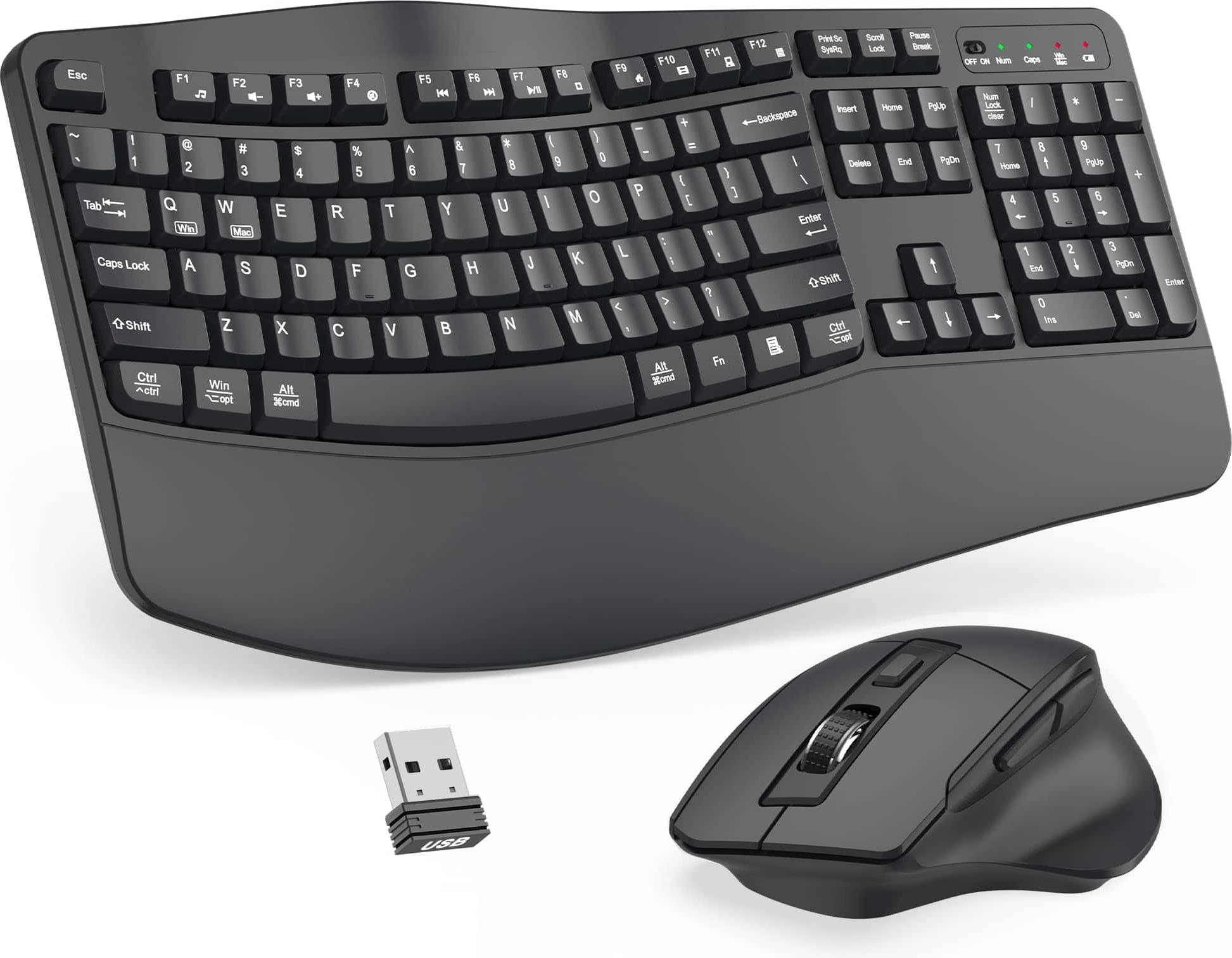 Keyboard and mouse Primeplus Wireless Keyboard Mouse Combo