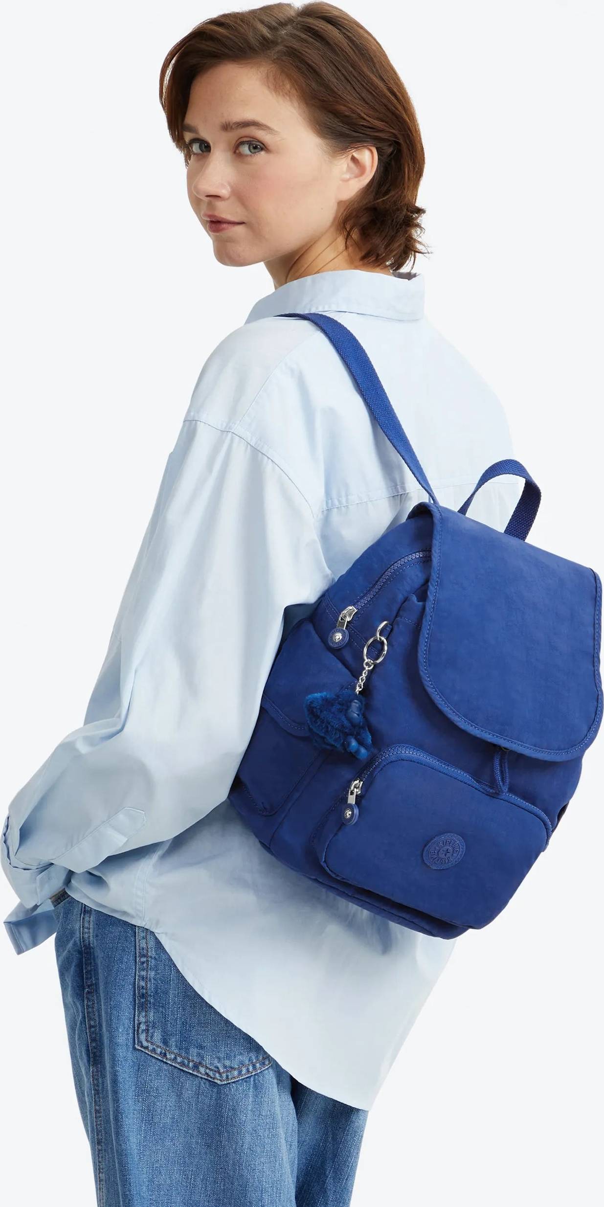 Kipling city bag s Kipling Basic City Pack Backpack Blue Polyamide