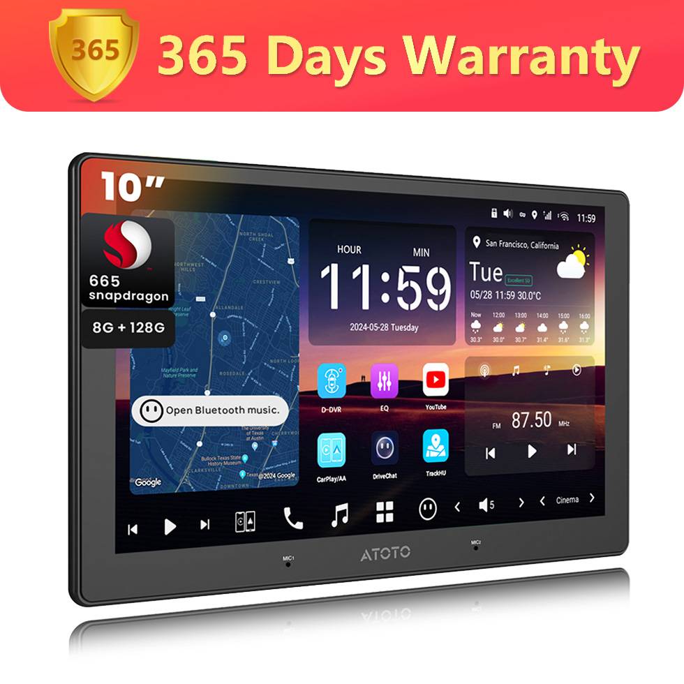 Android radio Atoto 10.1 Inch DAB Plus Android Car Radio