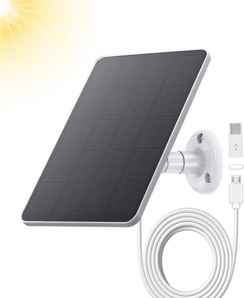 4W 5V Solar Panel 10ft Micro USB Cable
