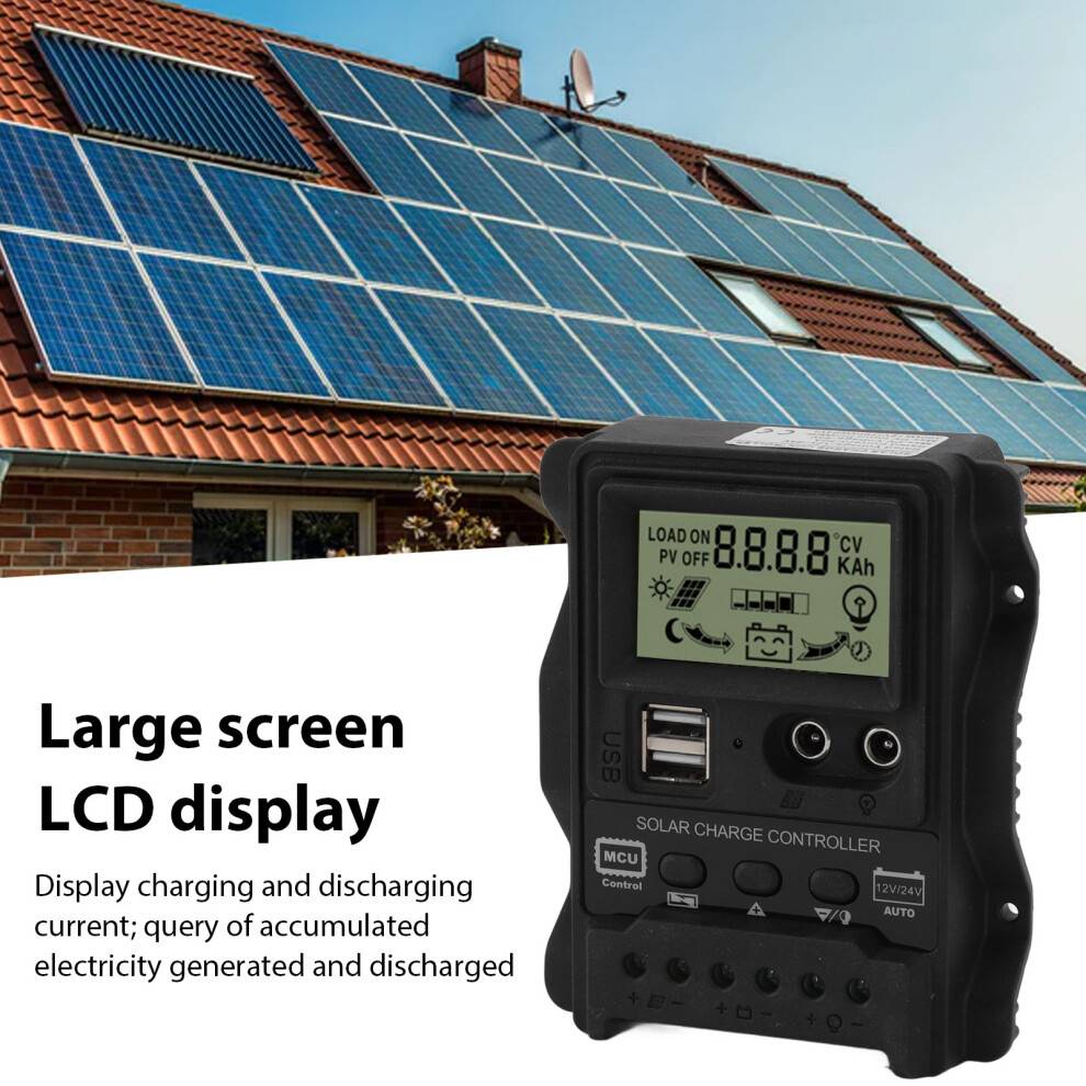 Solar Charge Controller 20A Black Shell