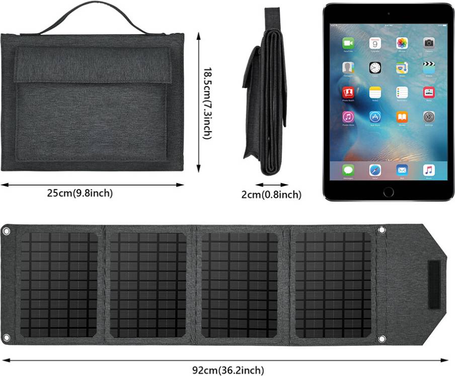 Foldable Solar Panel Charger Smart IC Chip