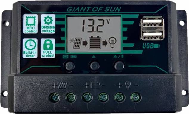 Typecat Solar Charge Controller 12V 24V Panel