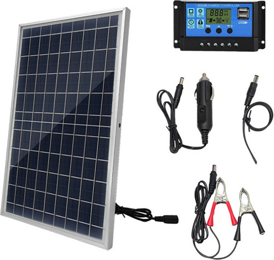 10W Polysilicon Solar Panel Set with Charge Controller
