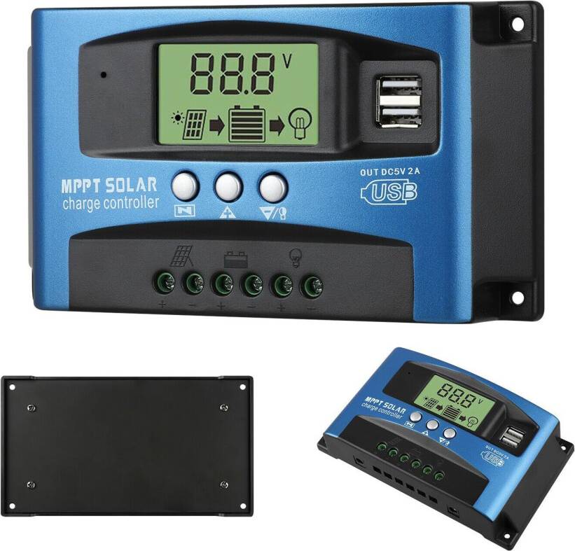 MPPT Solar Charge Controller USB Port LCD Display
