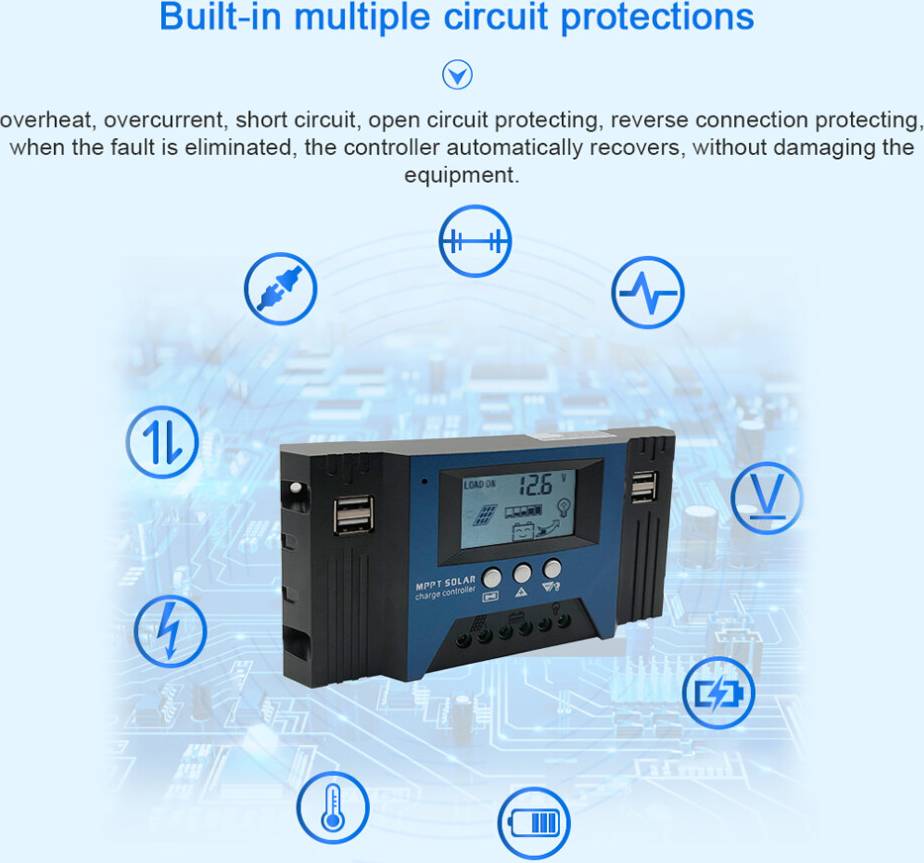 Solar controller Solar Controller 30A MPPT LCD Display