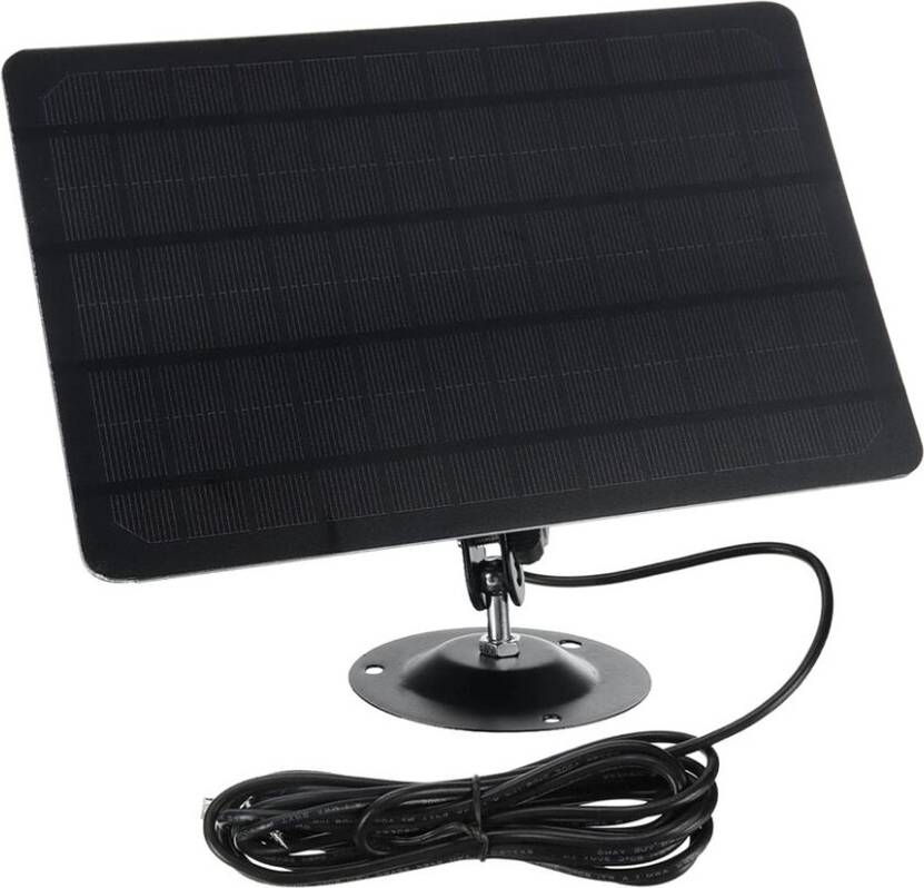 10W 5V Micro USB Solar Panel 2000mAh 360 Degree Rotation