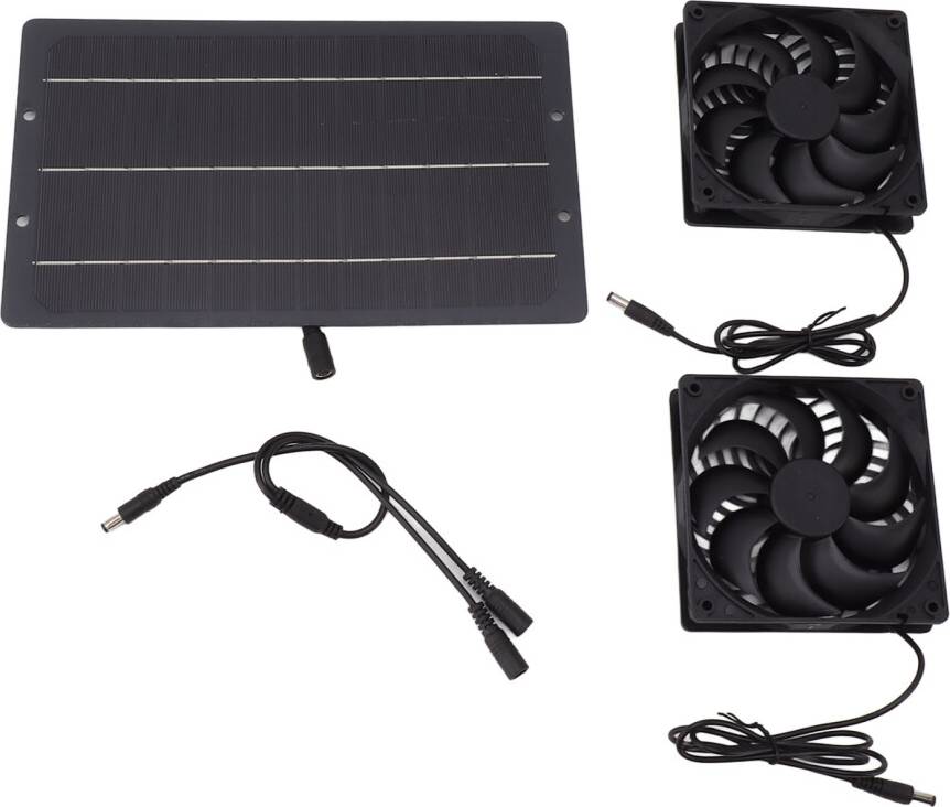 10W Solar Panel Fan Kit Weatherproof