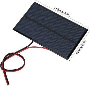 Mini Solar Panel High Efficiency Charger 2pcs