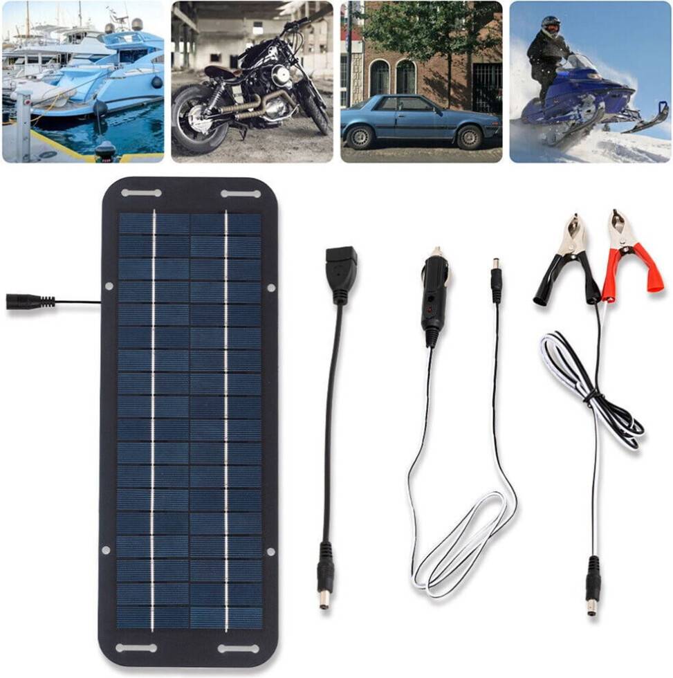30W Solar Panel Battery Charger Kit