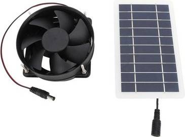 10W Solar Panel Powered Fan Kit