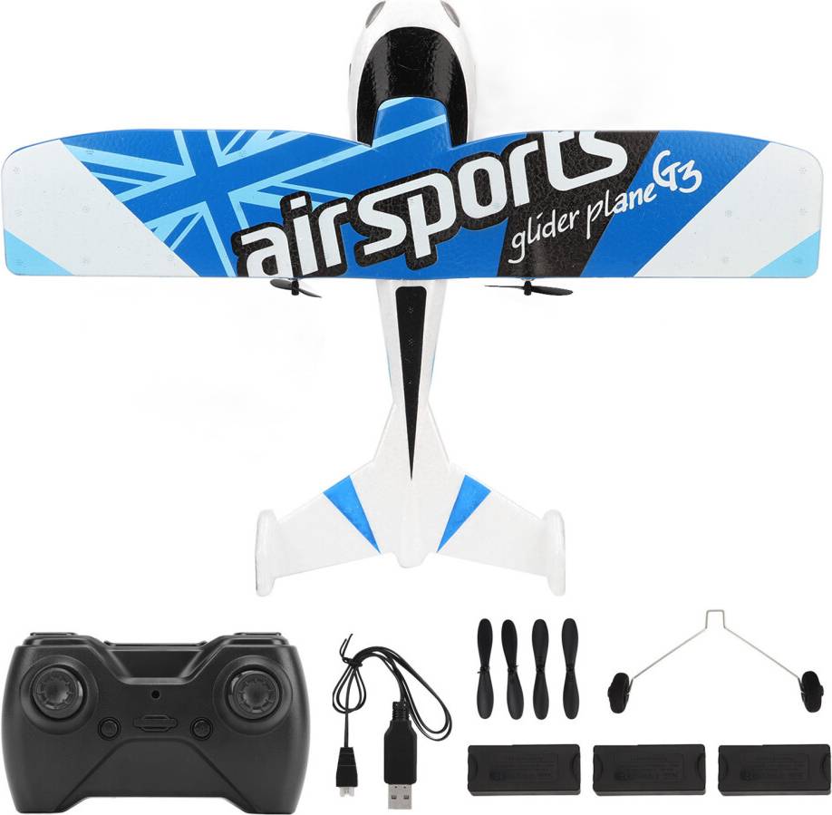 Rc plane Easy-to-Fly RC Plane Beginner 2.4GHz Remote Control Fighter Toy
