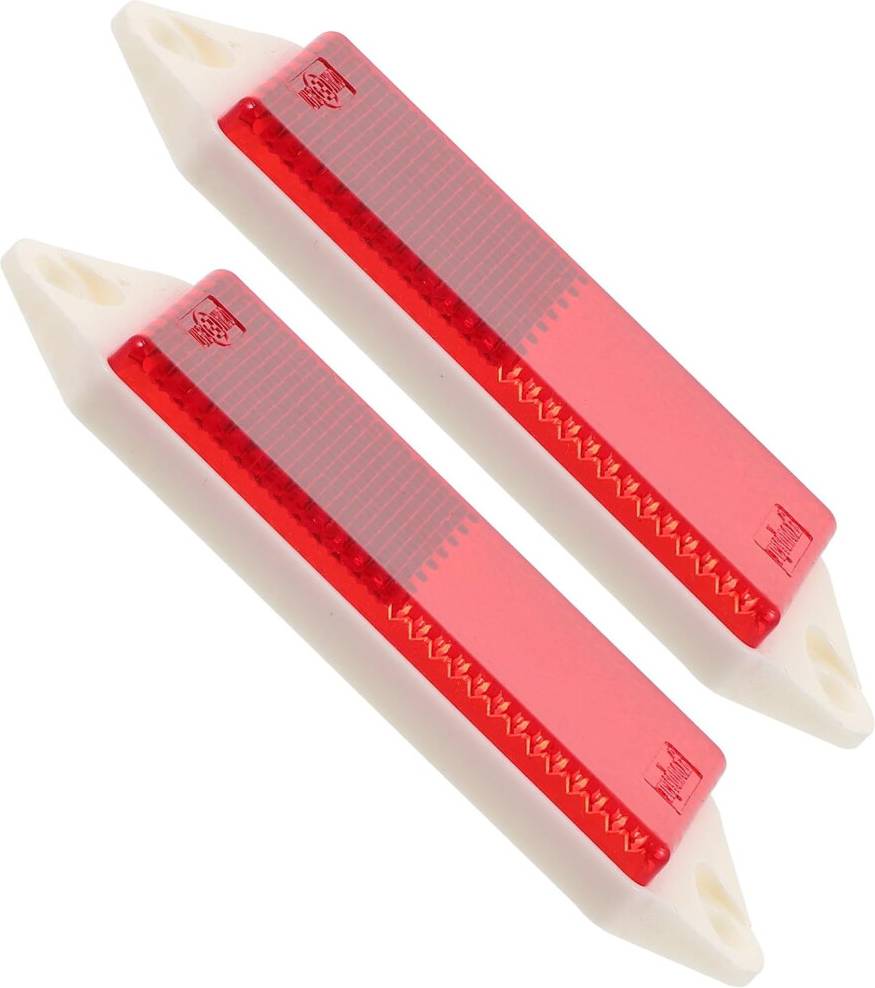 HKHBJS 2pcs Red Rectangular Trailer Reflectors