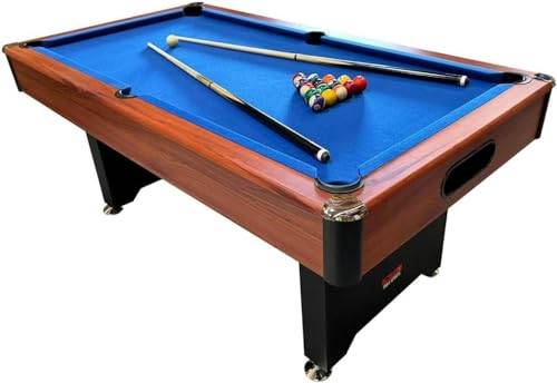 6ft Pool Table with Integrated Ball Return