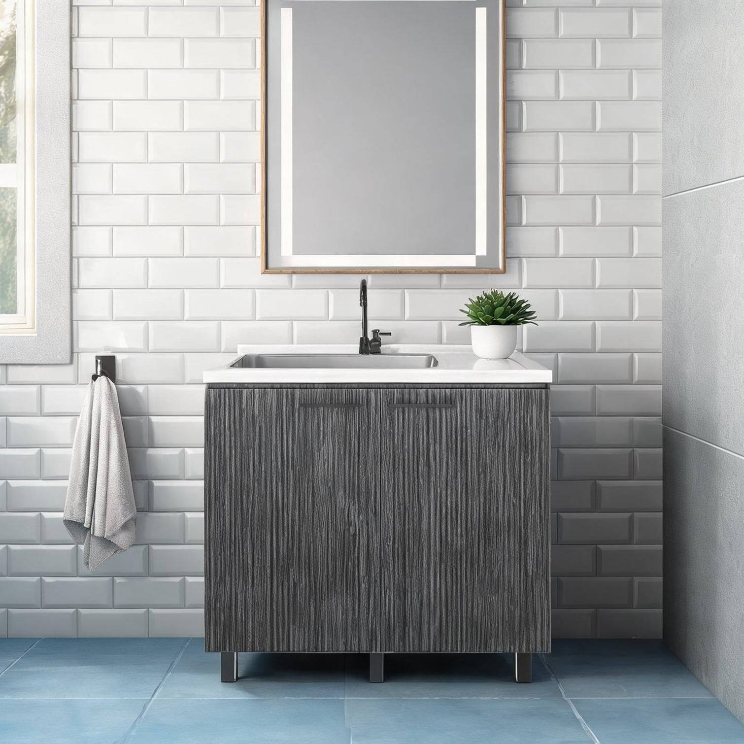 Utility sink Watnature Deep Rectangular Single-Basin Utility Sink