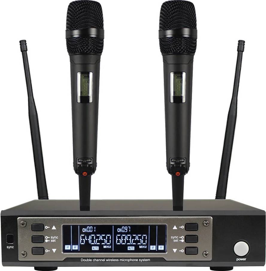 Dual Handheld Wireless Dynamic Microphone System