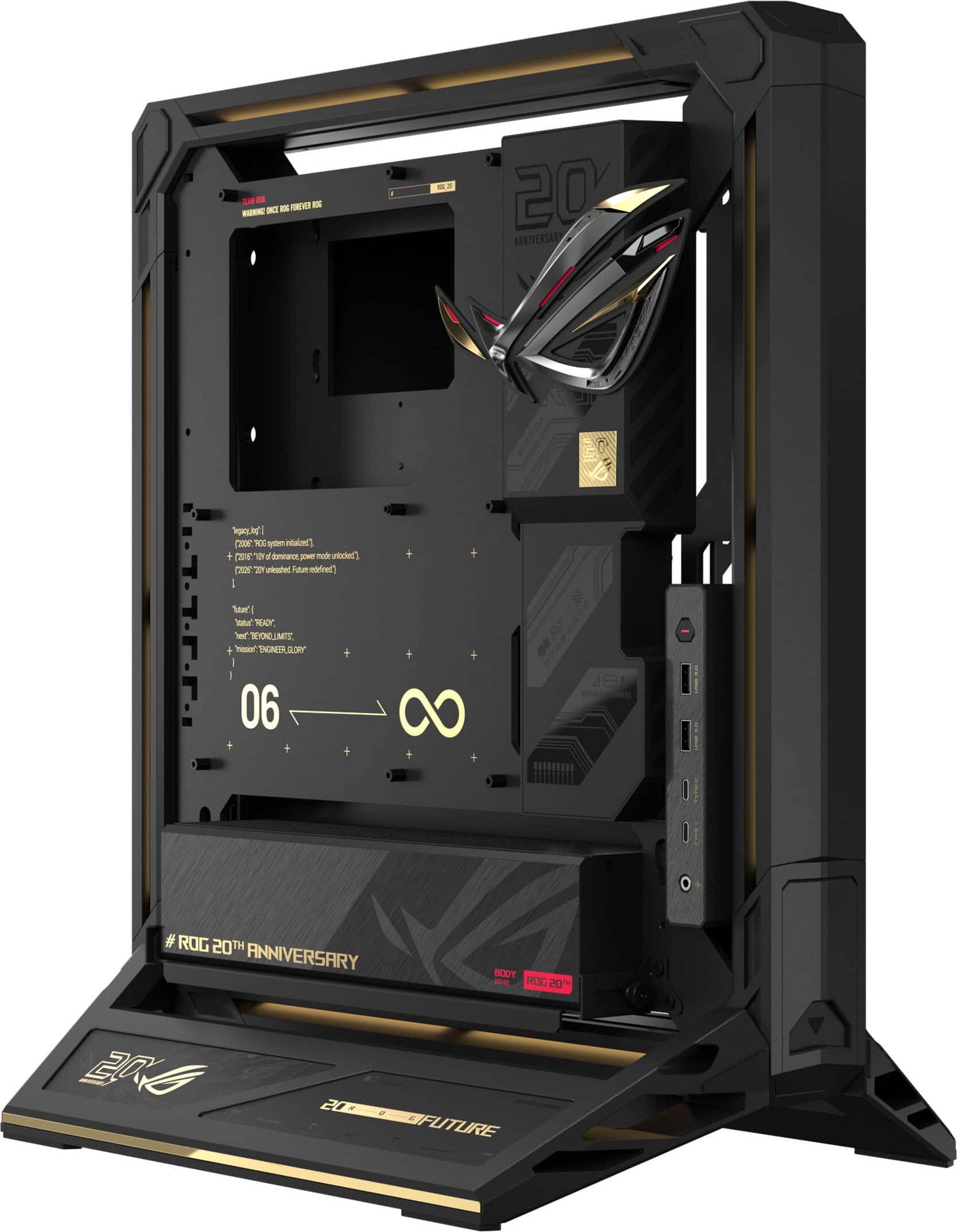 ASUS ROG GR20 Open-Frame EATX Mid Tower PC Case