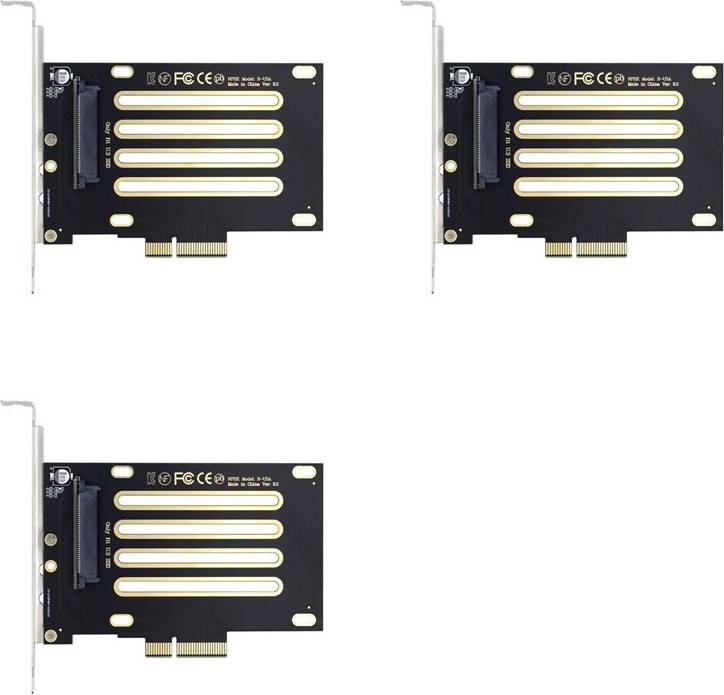Pcie 4.0 motherboard 3X NVMe PCIe SSD U3 Host Adapter Kit