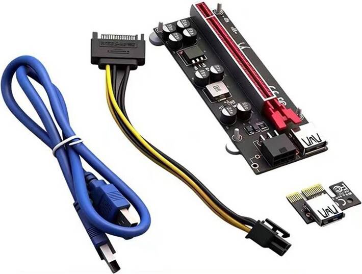 Exogio PCI-E Riser Grafikkartenadapter USB 3.0
